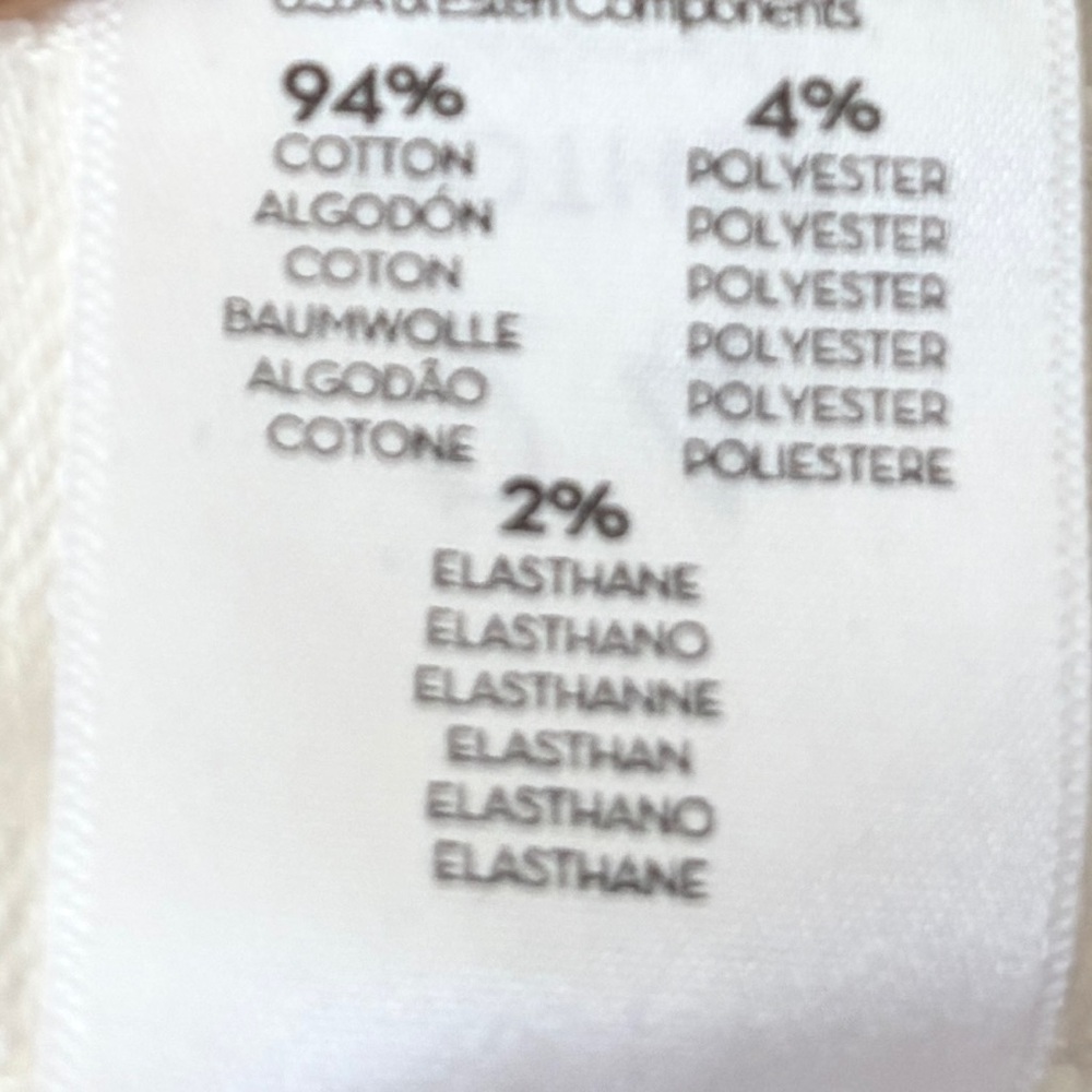 MOTHER The Insider Crop Step Fray White Jeans In Fairest Of Them All Size 24 - Picture 16 of 16